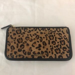 Fossil Leopard Wallet